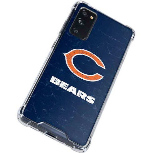 NFL Chicago Bears Distressed Galaxy S20 FE Clear Case